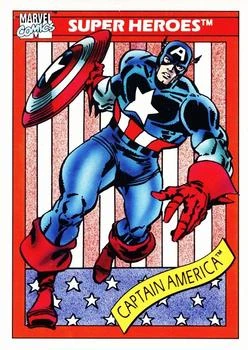 Captain America Marvel Universe Series I card
